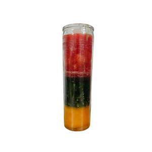 3 Color Plain Ritual Candle Orange, Green, Yellow