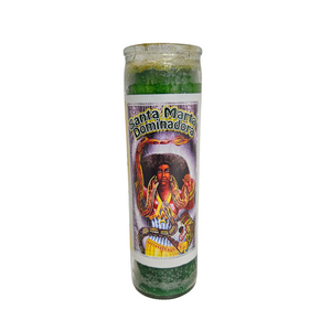 Santa Marta Dominadora Green Prepared Candle / Santa Marta Dominadora Veladora Preparada. Verde