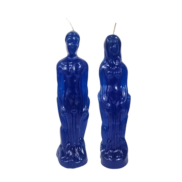 Couples Figure Candles Blue / Veladora de Pareja Azul