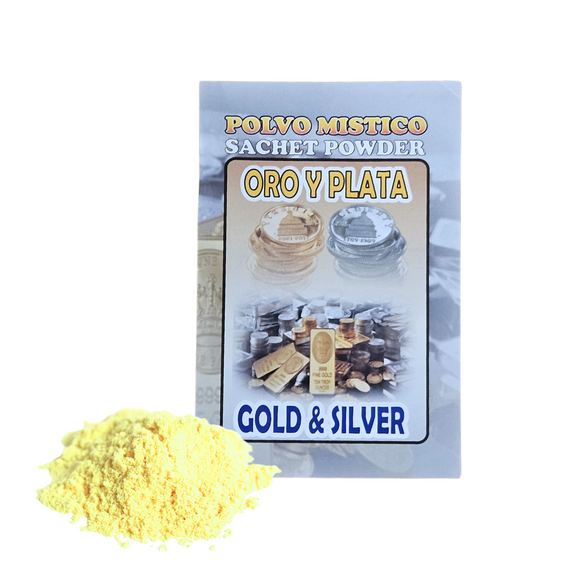 Gold and Silver Sachet Powder / Oro y Plata Polvo Mistico