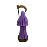 Mini Santa Muerte Statue Purple 3.5 Inches Devotional Altar Figure