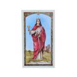 Santa Barbara Prayer Card (Spanish)