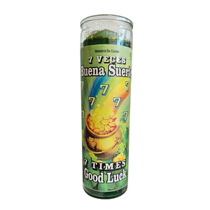 7 Veces Buena Suerte Veladora Preparada / 7 Times Good Luck Prepared Candle