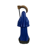 Mini Santa Muerte Statue Blue 3.5 Inches Devotional Altar Figure