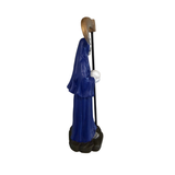 Mini Santa Muerte Statue Blue 3.5 Inches Devotional Altar Figure