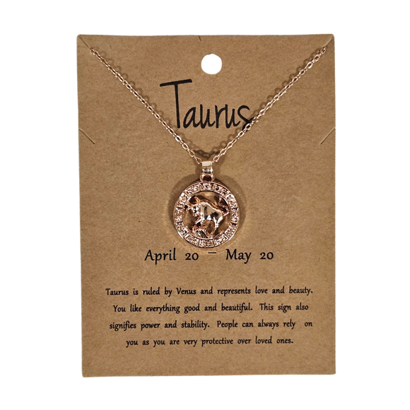 Taurus Rose Gold Necklace