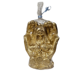 Gold Santa Muerte in Hands Figure Candle 5'