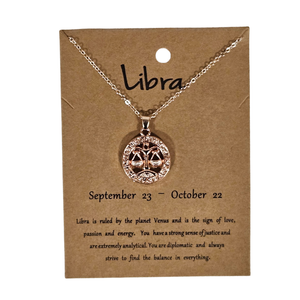 Libra Rose Gold Necklace