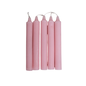 SPELL CANDLE PINK 6" INCH
