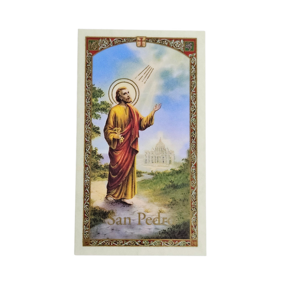 San Pedro Prayer Card