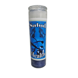 Health White And Blue Prepared Candle / Salud Blanca y Azul Veladora Preparad