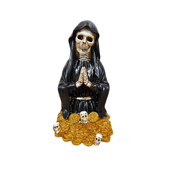 Black Holy Death Half / Santa Muerte Mita Negra