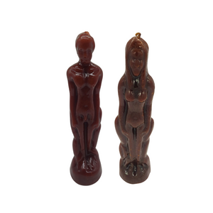 Couples Figure Candles Brown / Veladora de Pareja Cafe