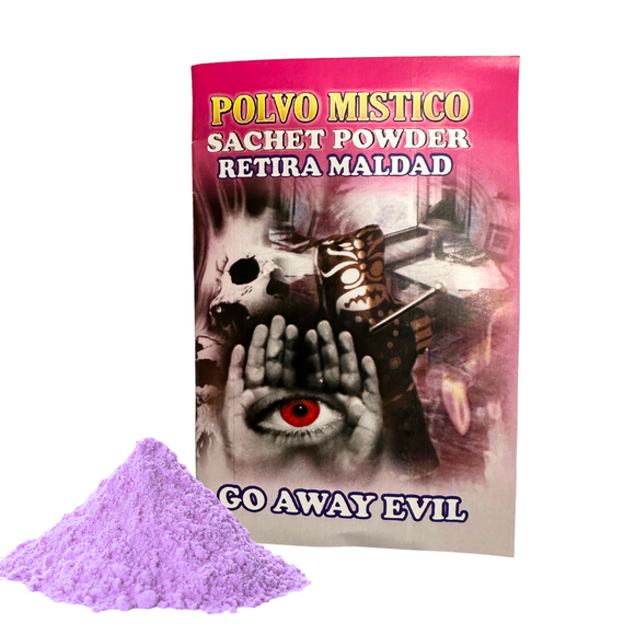 Go Away Evil Sachet Powder / Retira Malda Polvo Mistico