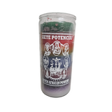 Jumbo 7 African Powers 14 Day Ritual Candle / Jumbo Veladora De 7 Potencias Africanas