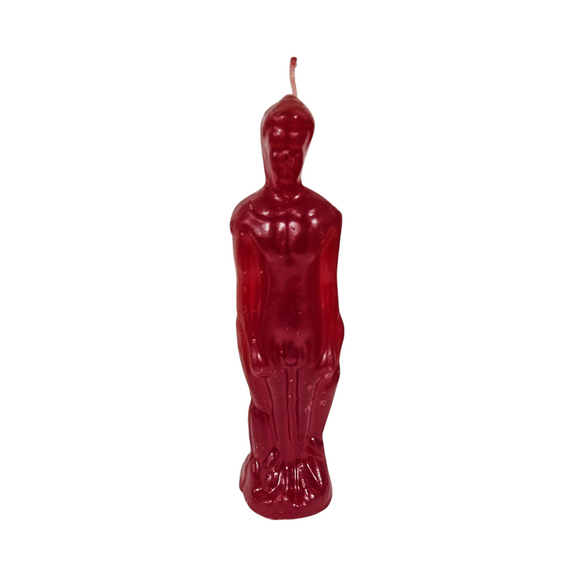 Male Figure Candle Red 8' / Candela De Hombre Roja