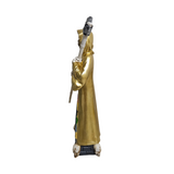 Santa Muerte 7 x 7 Gold Statue