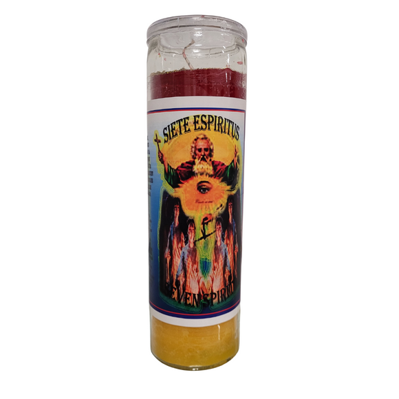 Siete Espiritus Veladora Preparada / Seven Spirits Prepared Candle