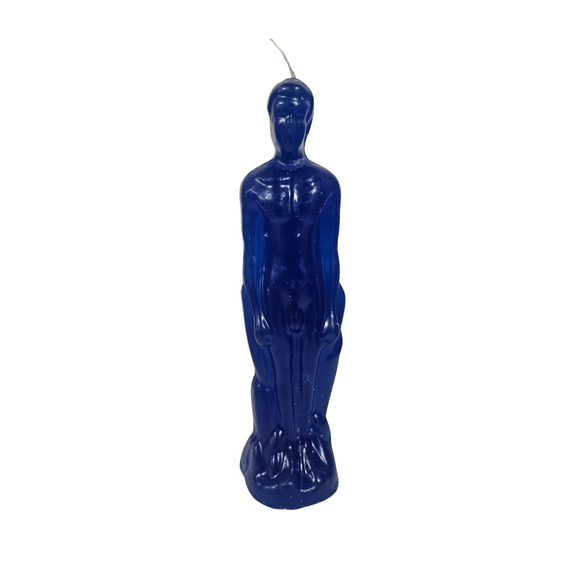 Male Figure Candle Blue 8' / Candela De Hombre Azul