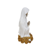 White Holy Death Half /Santa Muerte Mita Blanca