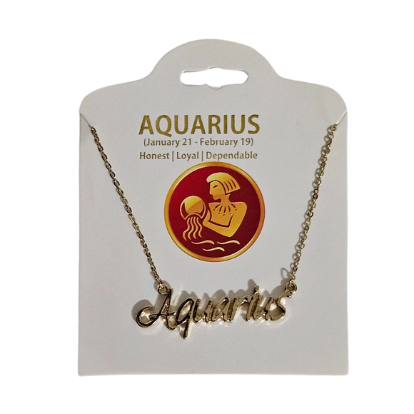 Aquarius Gold Necklace