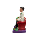 Mini Jesús Malverde Statue – Patron Saint of Hope, Protection & Good Fortune | 3 Inch Spiritual Figurine