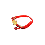 Hamsa Hand Red Shine Bracelet – Adjustable Red String Evil Eye Protection Bracelet with Gold Charm