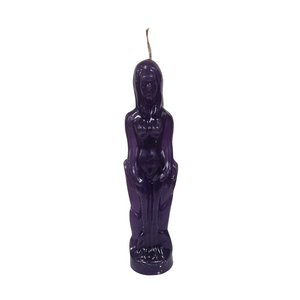 Woman Figure Candle Purple 8' / Candela De Mujer Morada