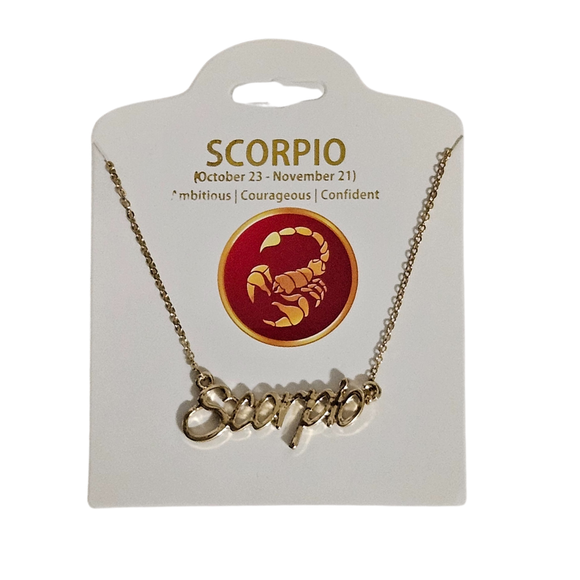 Scorpio Gold Necklace