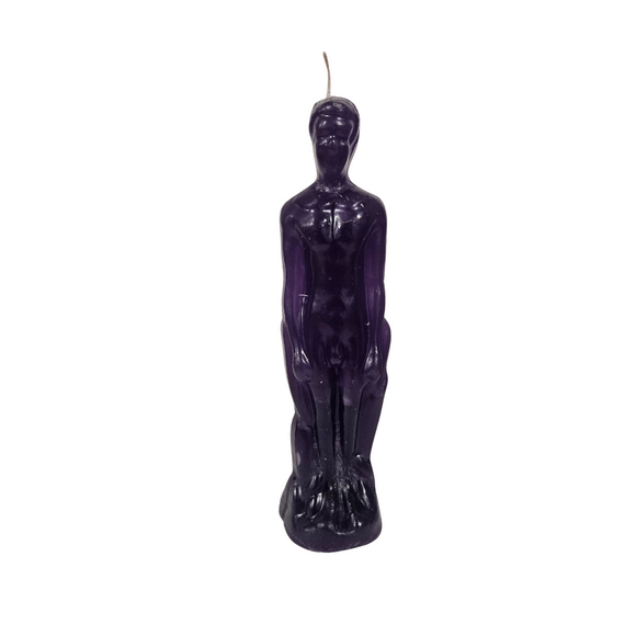 Male Figure Candle Purple 8' / Candela De Hombre Morada