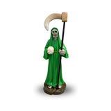 Santa Muerte Mini Statue Green 3.5 inches