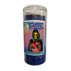 Santa Muerte Quita Vicios Jumbo Veladora Preparada / Holy Death Take Away Vices 14 day Jumbo Candle