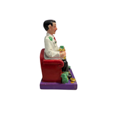 Mini Jesús Malverde Statue – Patron Saint of Hope, Protection & Good Fortune | 3 Inch Spiritual Figurine
