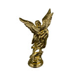 San Miguel Mini Statue Gold with Sticky Bottom – Saint Michael Archangel Protection Altar Figurine