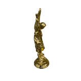 San Miguel Mini Statue Gold with Sticky Bottom – Saint Michael Archangel Protection Altar Figurine