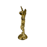 San Miguel Mini Statue Gold with Sticky Bottom – Saint Michael Archangel Protection Altar Figurine