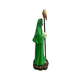 Santa Muerte Mini Statue Green 3.5 inches