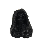 Santa Muerte Small  Black Figure Candle 3 Pack