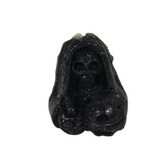 Santa Muerte Small  Black Figure Candle 3 Pack