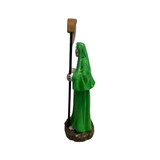 Santa Muerte Mini Statue Green 3.5 inches