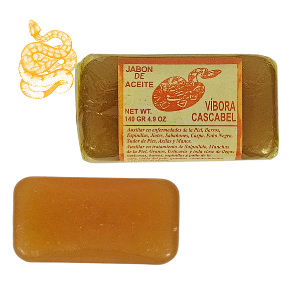 JABON DE ACEITE DE VIBORA DE CASCABEL / RATTLESNAKE SOAP