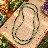Ogun Green & Black Necklace Orisha Spiritual Beaded Jewelry 18 Inch
