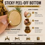 San Miguel Mini Statue Gold with Sticky Bottom – Saint Michael Archangel Protection Altar Figurine