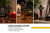 5 Inch Elegguá Statue – Small Orisha Statue for Home Altar, Protection & New Beginnings