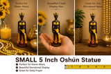 5 Inch Oshún (Ochún) Statue – Small Orisha Devotional Altar Figure for Prayer & Home Altars