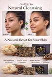 100% Natural African Black Soap – Deep Cleansing Bar Made in Ghana