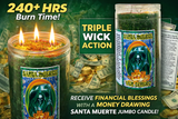 Jumbo 14-Day Santa Muerte Money Drawing Candle – Ven Dinero