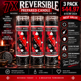 7X Reversible Prepared Candle – Seven Times Reversing Spiritual Candle for Protection & Clearing Negativity