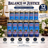 Balance of Justice Prepared Candle – Balanza de la Justicia Spiritual Candle for Difficult Cases & Justice