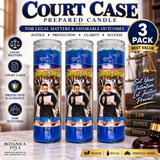 Court Case Prepared Candle – Caso de Corte Spiritual Candle for Legal Matters, Justice & Favorable Outcomes